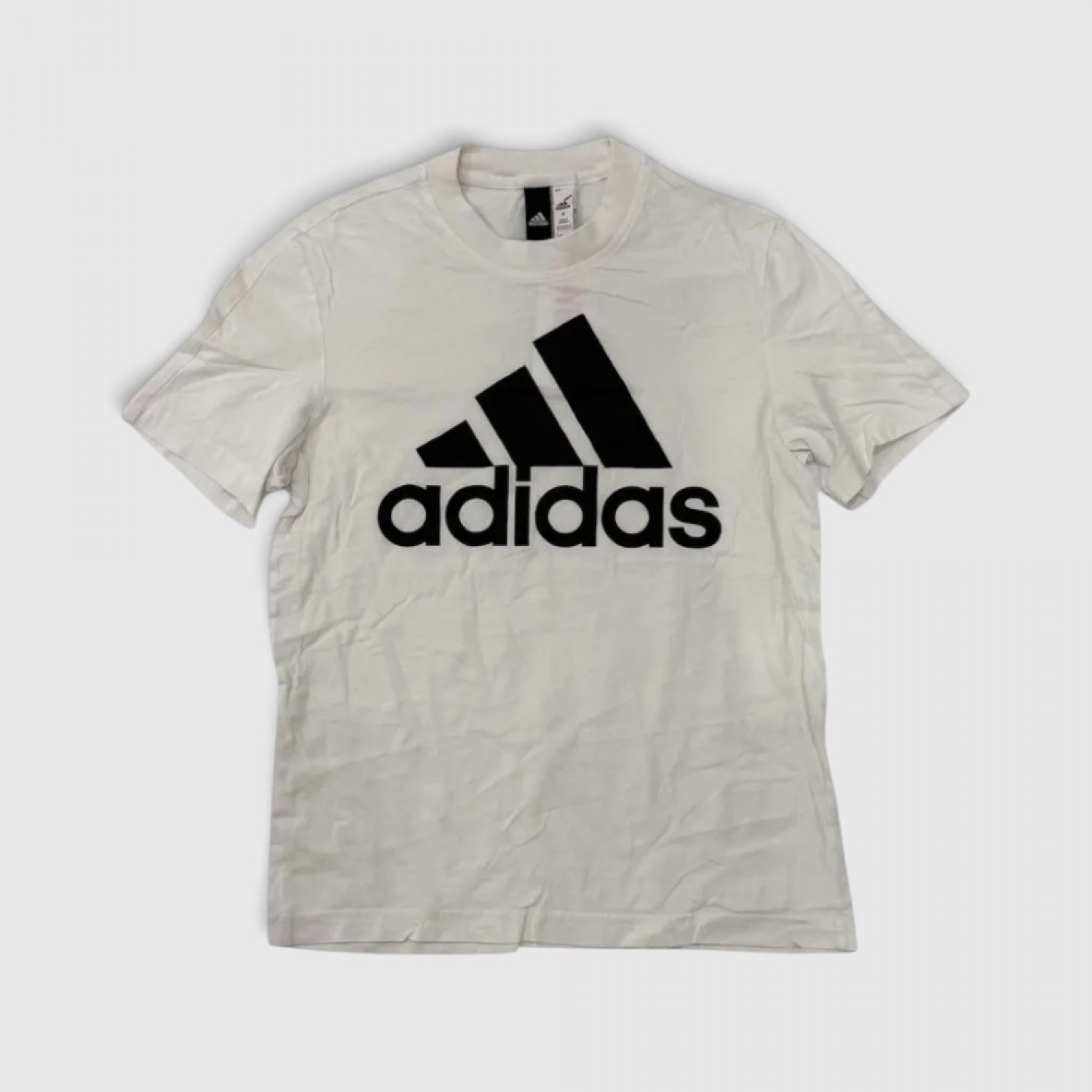 Adidas Large Logo T-Shirt White / Pre-Owned