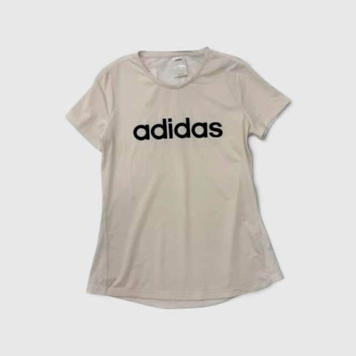 Adidas Performance Logo T-Shirt Beige / Pre-Owned