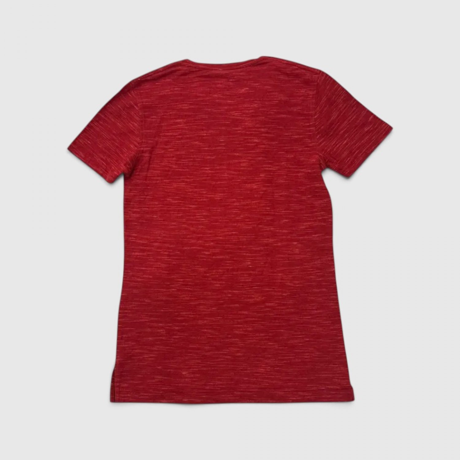 Under Armour Κόκκινο T-Shirt με Melange Υφή και V-Neck / Pre-Owned