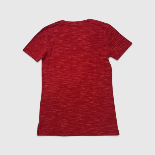 Under Armour Κόκκινο T-Shirt με Melange Υφή και V-Neck / Pre-Owned