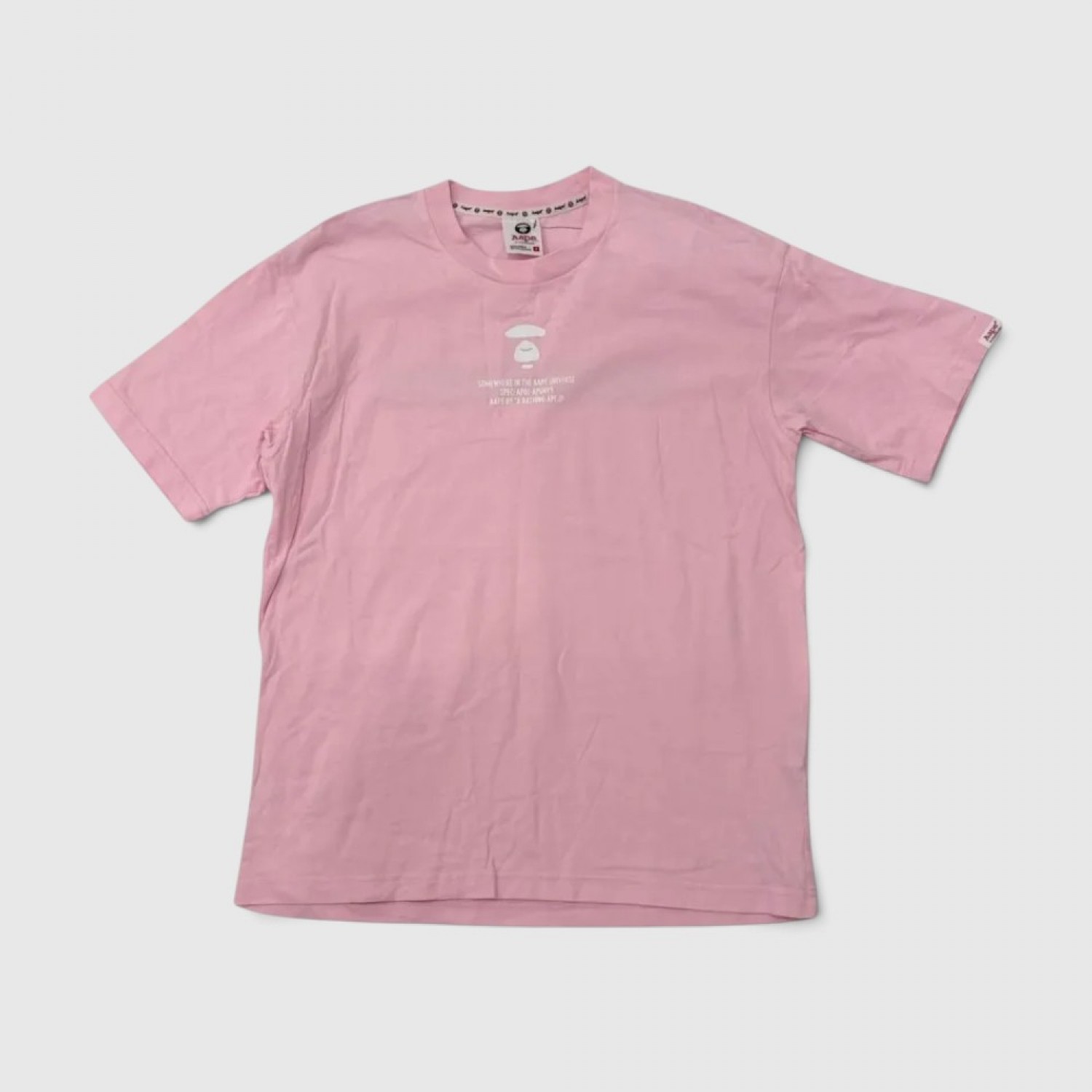 AAPE by A Bathing Ape Ροζ T-Shirt με Logo Print / Pre-Owned