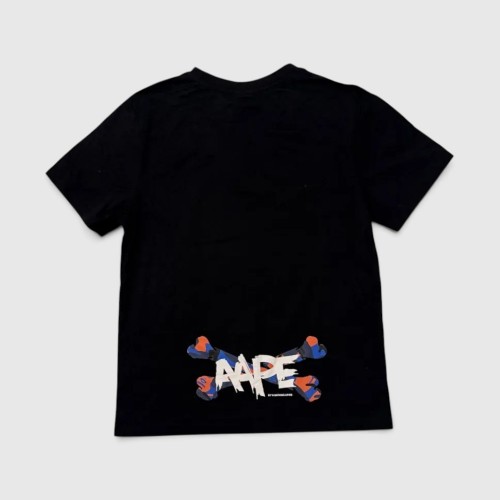A Bathing Ape (BAPE) APE Head Camo Graphic T-Shirt Black / Pre-Owned