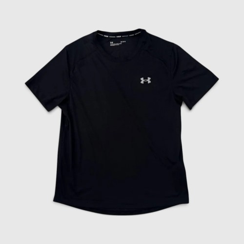 Under Armour Μαύρο Performance T-Shirt με HeatGear Logo / Pre-Owned