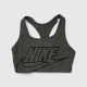 Nike Γυναικείο Αθλητικό Crop Top Γκρι με Μεγάλο Logo / Pre-Owned
