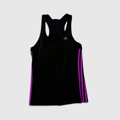 Adidas 3-Stripes Γυναικείο Αθλητικό Tank Top Μαύρο / Pre-Owned