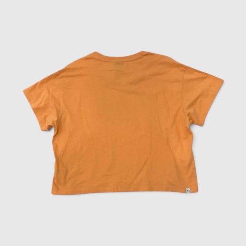 Puma Γυναικείο Crop T-Shirt Πορτοκαλί με Logo / Pre-Owned