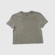 Tommy Jeans Flag Logo Γυναικείο Crop T-Shirt Γκρι / Pre-Owned
