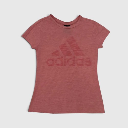 Adidas Performance Logo Γυναικείο T-Shirt Ροζ / Pre-Owned