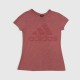 Adidas Performance Logo Γυναικείο T-Shirt Ροζ / Pre-Owned