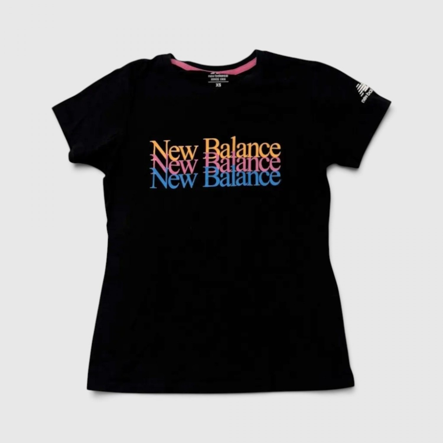 New Balance Multi Logo Γυναικείο Μαύρο T-Shirt / Pre-Owned