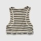 Tommy Jeans Γυναικείο Ριγέ Crop Top Μπλε & Λευκό / Pre-Owned