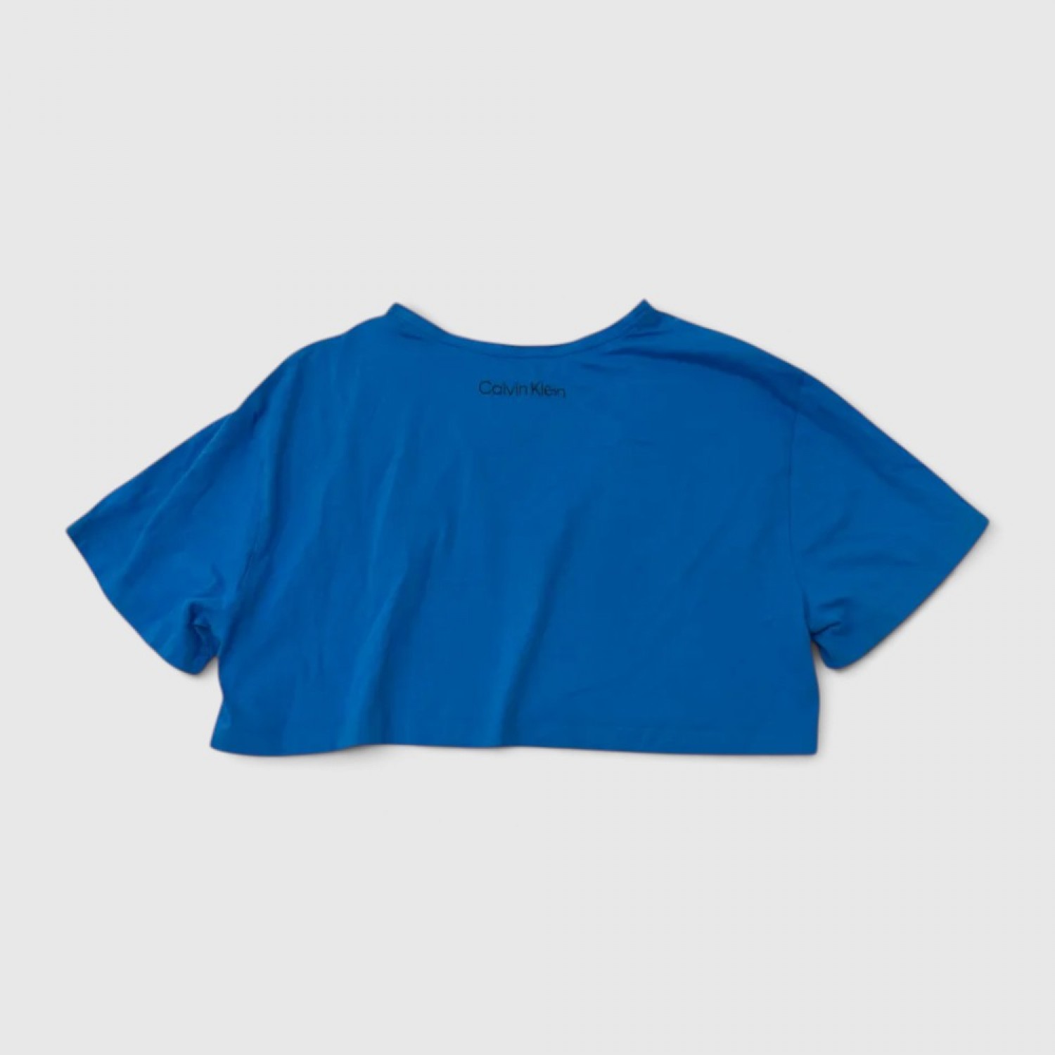 Calvin Klein Jeans Γυναικείο Crop T-Shirt Μπλε με CK Logo / Pre-Owned