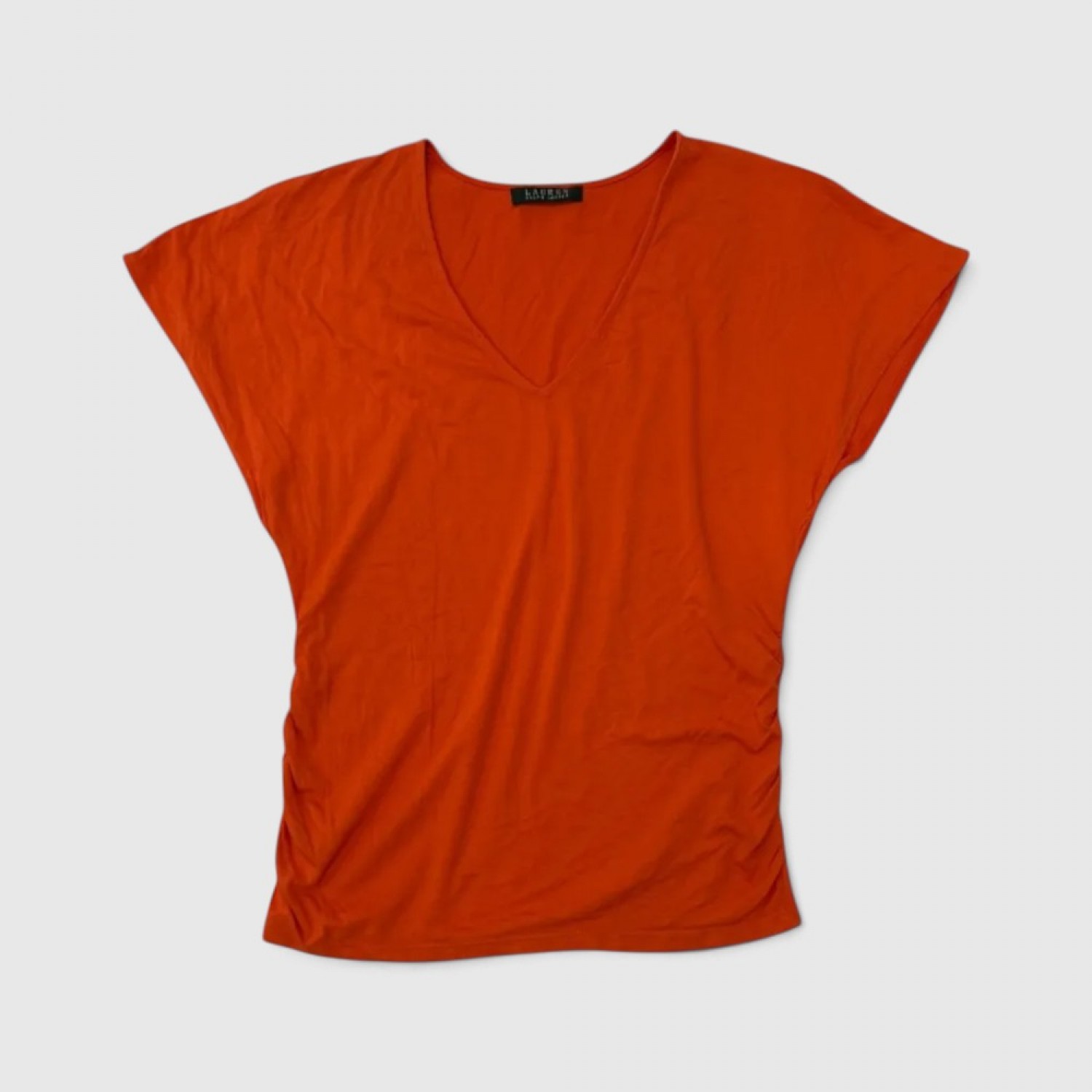 Lauren Ralph Lauren Γυναικεία Μπλούζα V-Neck Πορτοκαλί / Pre-Owned