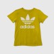Adidas Originals Trefoil Γυναικείο T-Shirt Κίτρινο / Pre-Owned