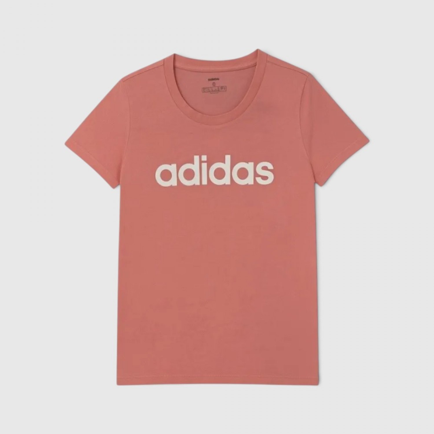 Adidas Γυναικείο T-Shirt Linear Logo Ροζ / Pre-Owned