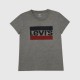 Levi’s Γυναικείο Graphic Logo T-Shirt Γκρι / Pre-Owned