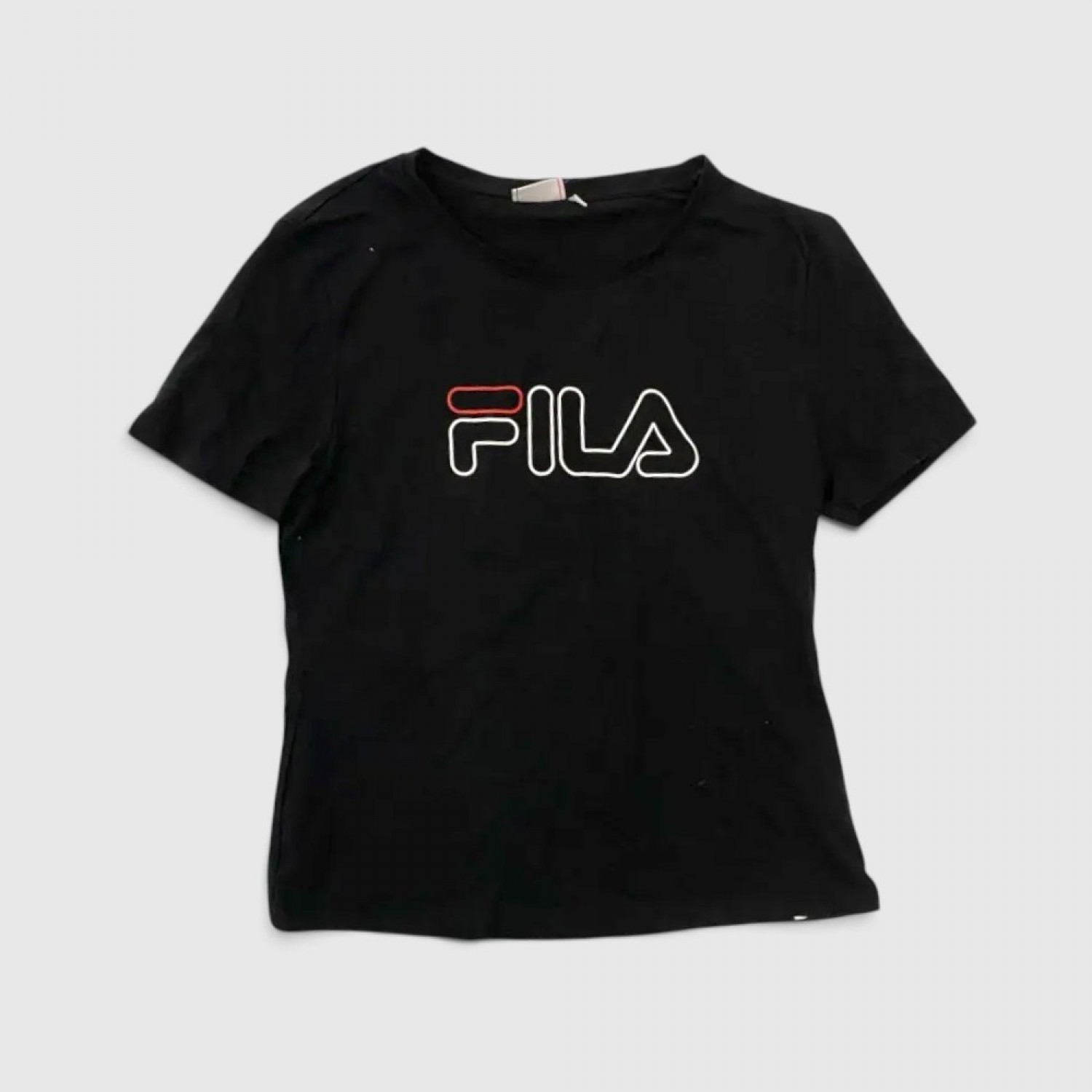 FILA Γυναικείο Logo T-Shirt Μαύρο / Pre-Owned
