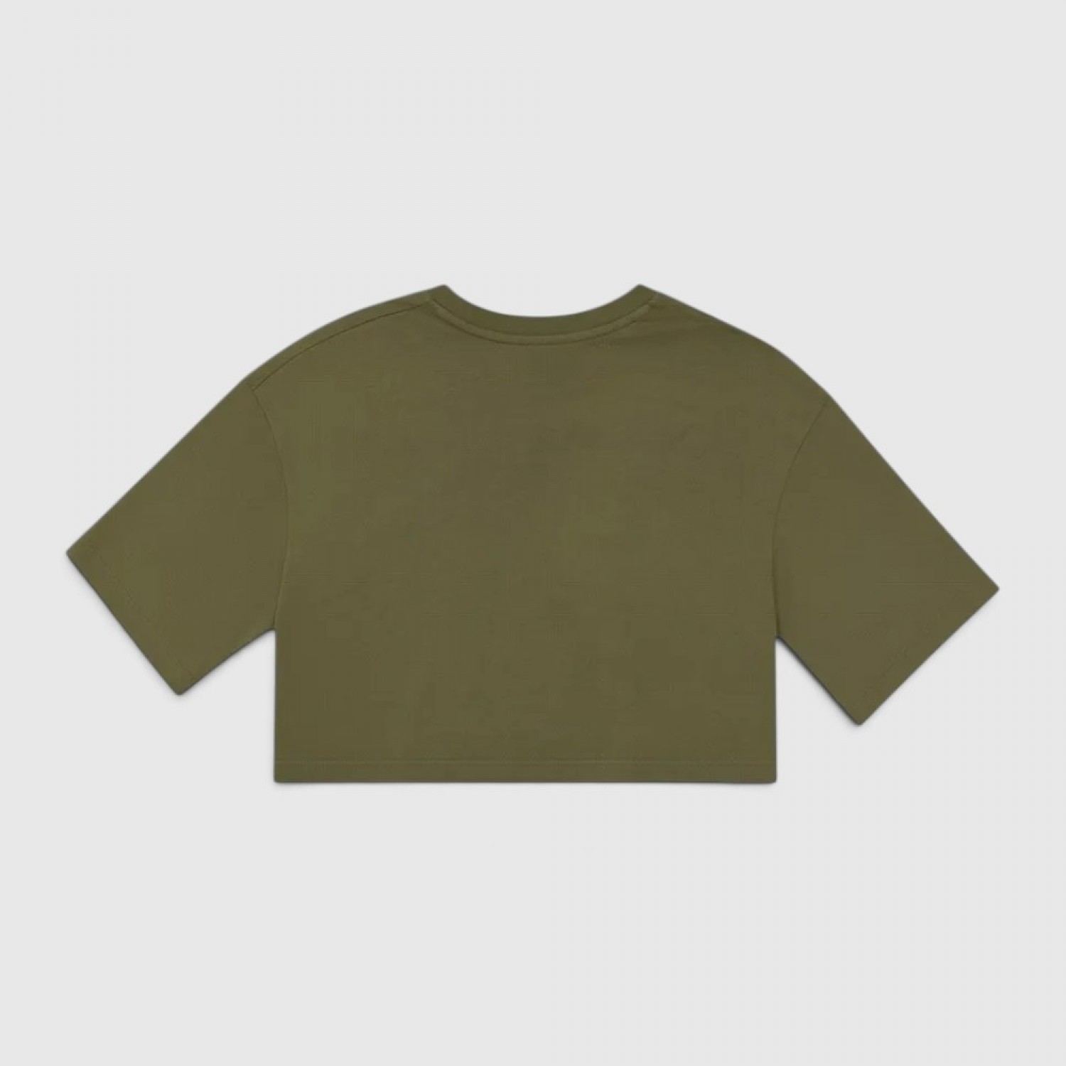 Nike Γυναικείο Crop Top T-Shirt Χακί / Pre-Owned