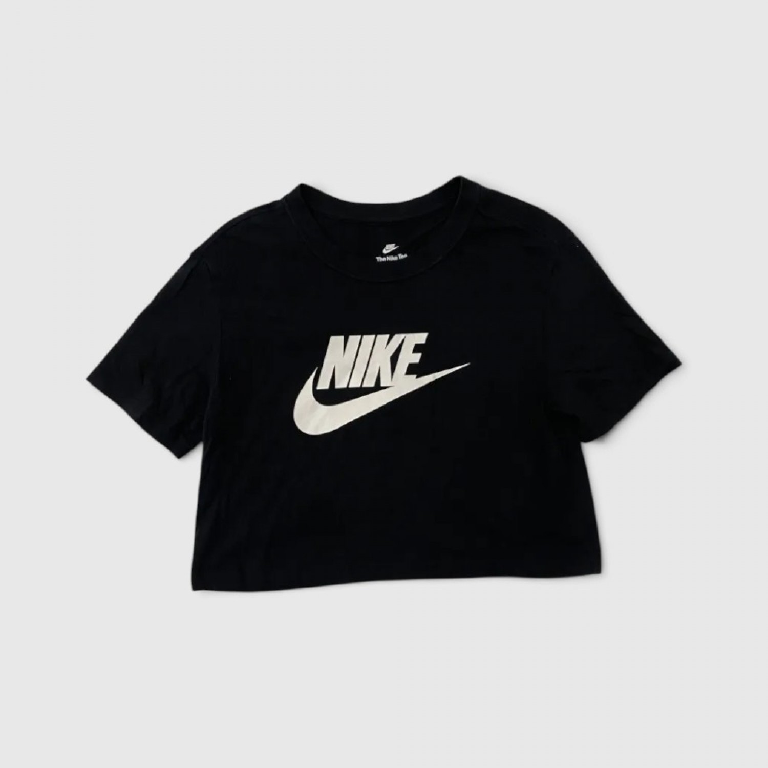 Nike Sportswear Γυναικείο Crop Top T-Shirt Μαύρο / Pre-Owned