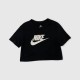 Nike Sportswear Γυναικείο Crop Top T-Shirt Μαύρο / Pre-Owned