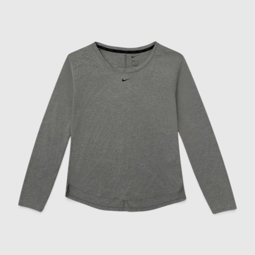 Nike Dri-FIT Γυναικεία Μακρυμάνικη Αθλητική Μπλούζα Γκρι / Pre-Owned