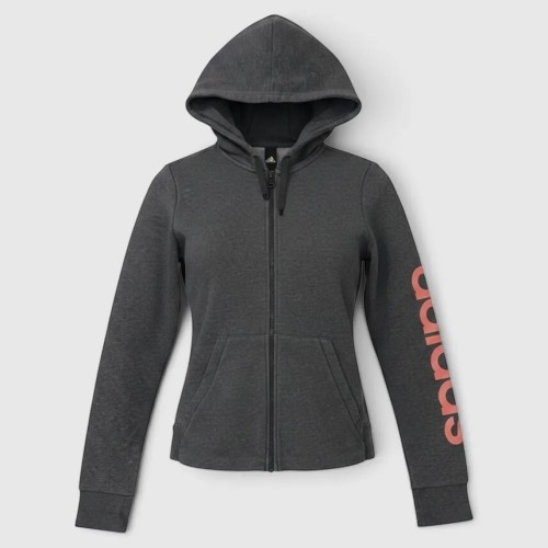Γυναικεία Adidas Essentials Ζακέτα Φούτερ Full Zip – Ανθρακί / Pre-Owned