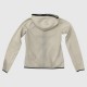 Γυναικεία Reebok Full Zip Ζακέτα Fleece – Εκρού / Pre-Owned
