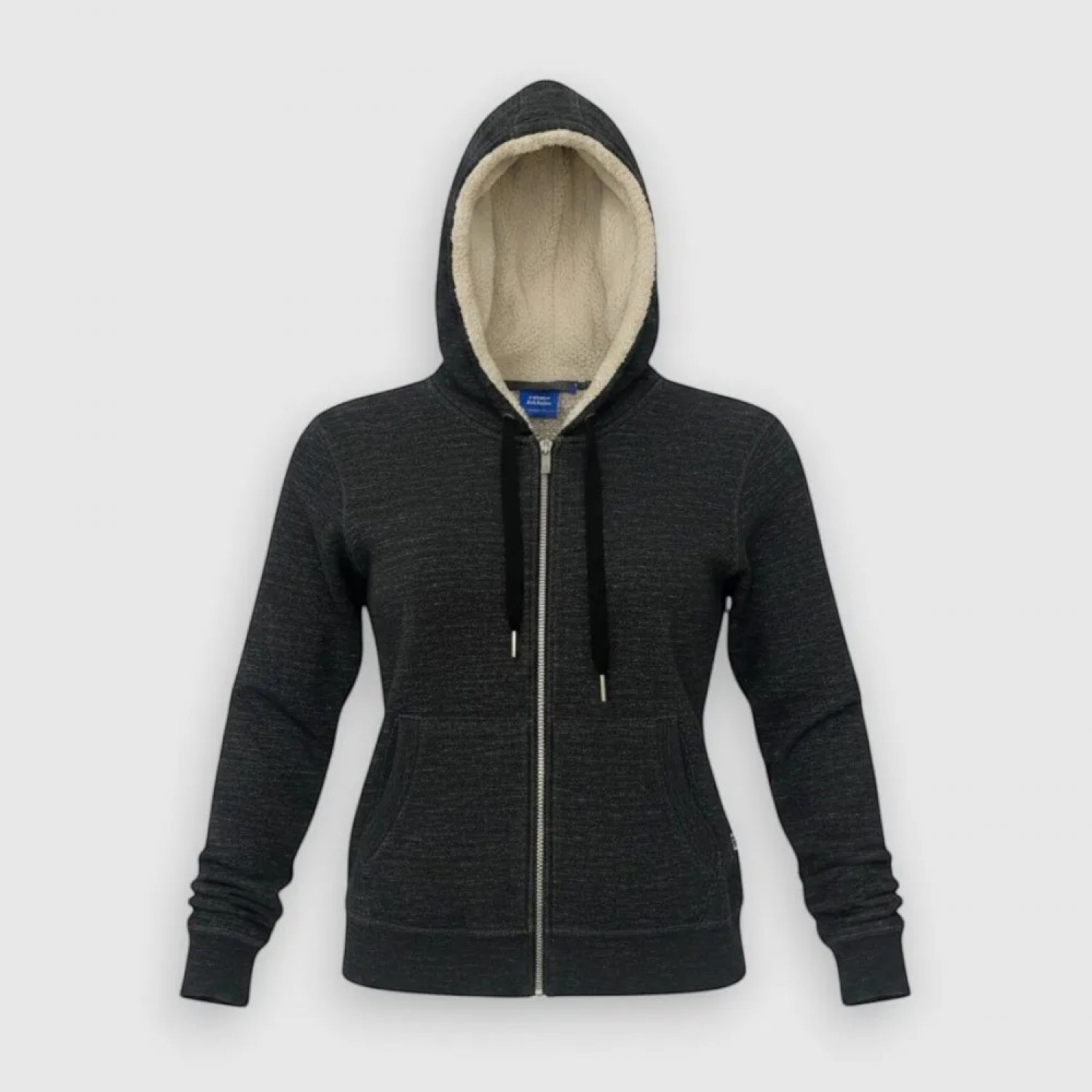 Adidas Originals Γυναικεία Ζακέτα Sherpa με Κουκούλα Ανθρακί / Pre-Owned