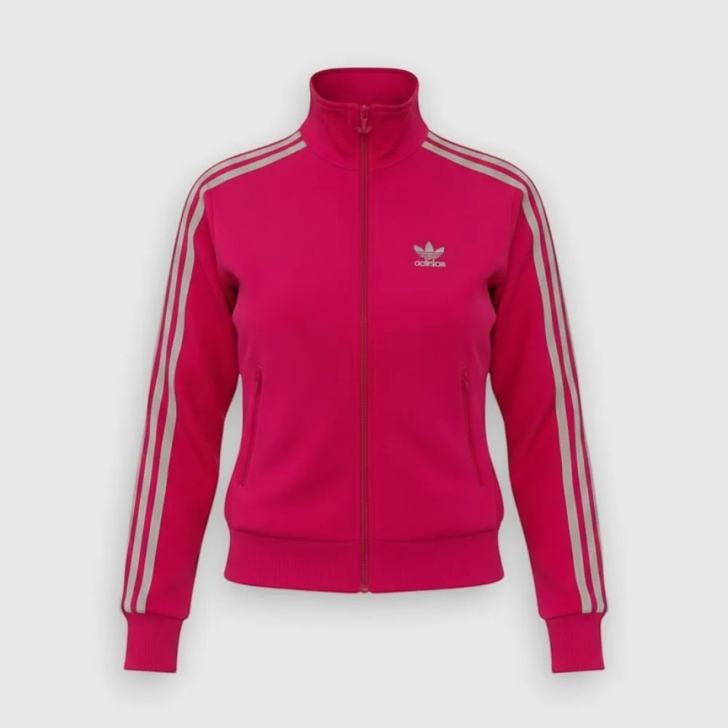 Adidas Originals Γυναικεία Ζακέτα Firebird Φούξια με 3-Stripes / Pre-Owned