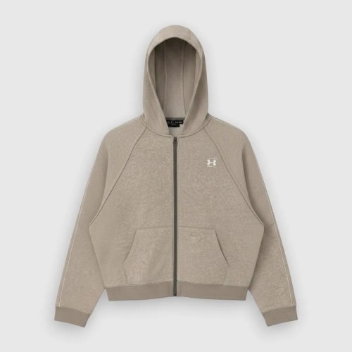 Under Armour Γυναικεία Cropped Ζακέτα με Κουκούλα Μπεζ / Pre-Owned