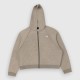 Under Armour Γυναικεία Cropped Ζακέτα με Κουκούλα Μπεζ / Pre-Owned