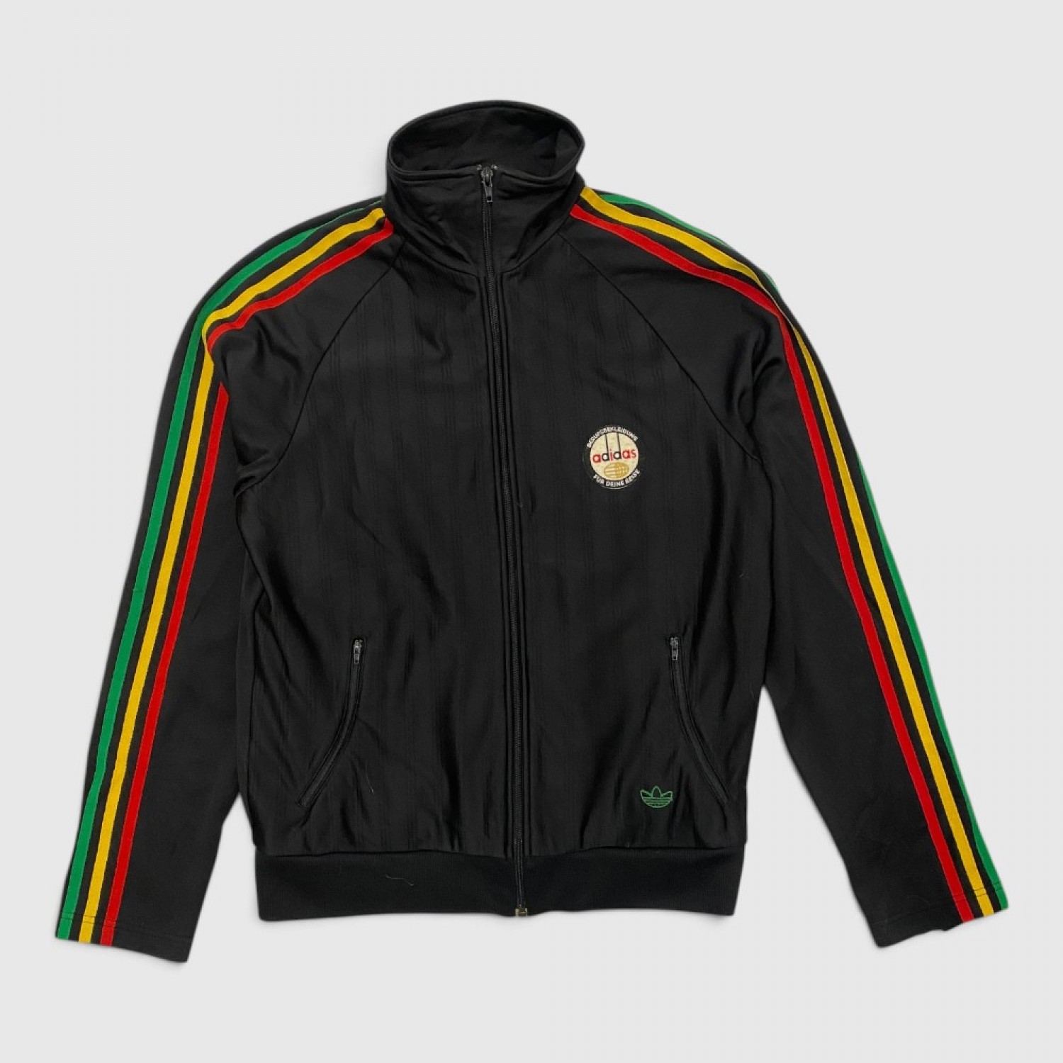 Adidas Originals Rasta Reggae Track Jacket Black / Pre Owned