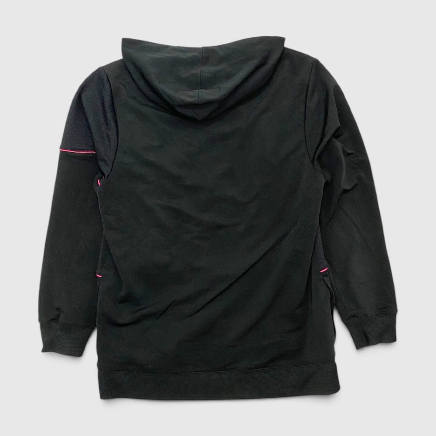 Nike Dri-FIT Mesh Panel Full-Zip Hoodie Black & Pink / Pre Owned