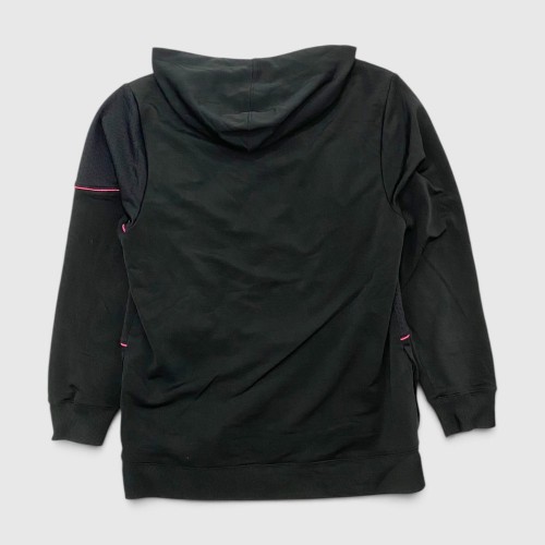 Nike Dri-FIT Mesh Panel Full-Zip Hoodie Black & Pink / Pre Owned