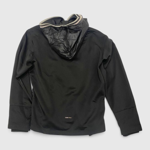 Adidas Wind Protection Mixed-Media Full-Zip Hoodie Black / Pre Owned