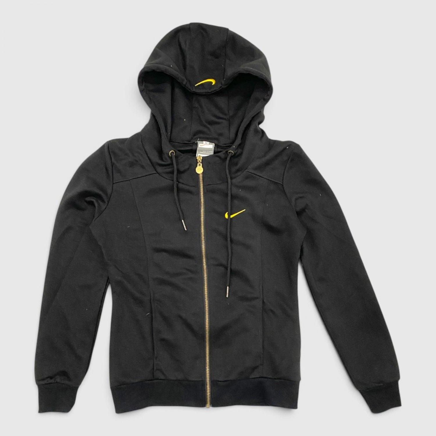 Nike Retro Full-Zip Hoodie Black & Gold / Pre Owned