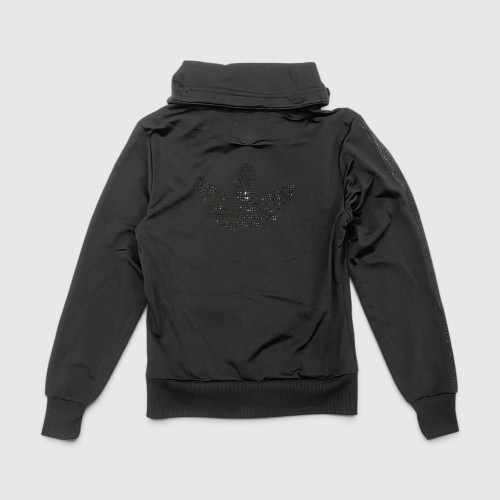 Adidas Originals Rhinestone 3-Stripes Track Jacket Black / Pre Owned