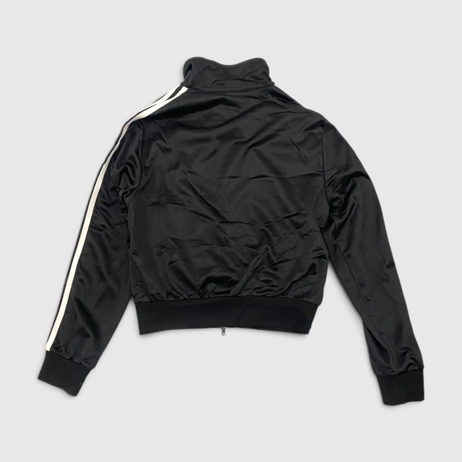 Adidas Originals Cropped Firebird Track Jacket Black & White / Pre Owned