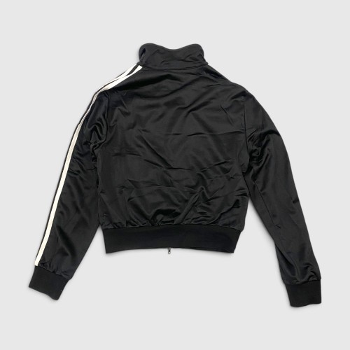 Adidas Originals Cropped Firebird Track Jacket Black & White / Pre Owned