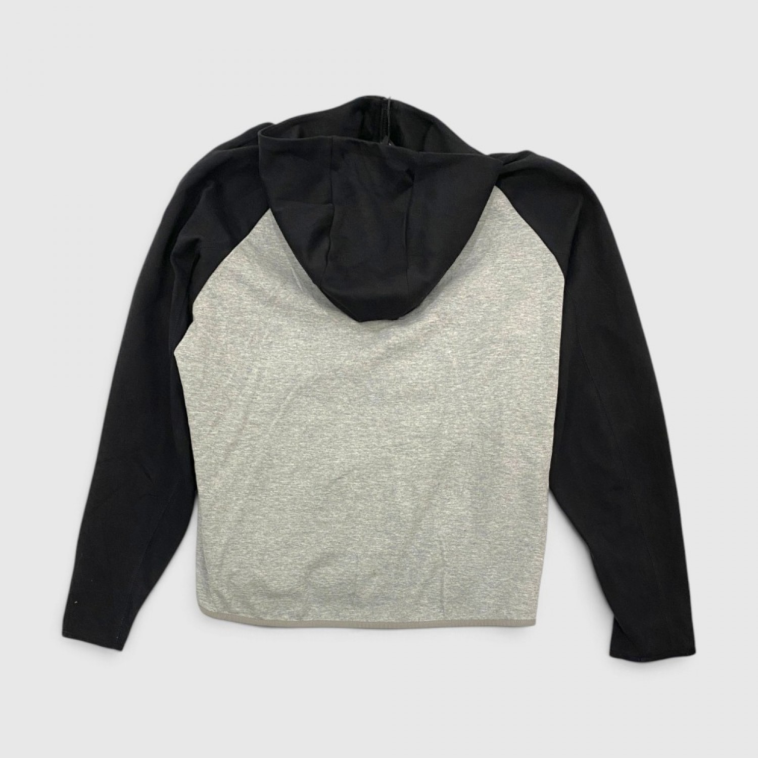 Nike Tech Fleece Windrunner Color-Block Full-Zip Hoodie Grey & Black / Pre Owned