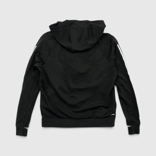 Adidas Athletics 3-Stripes Full-Zip Hoodie Black / Pre Owned