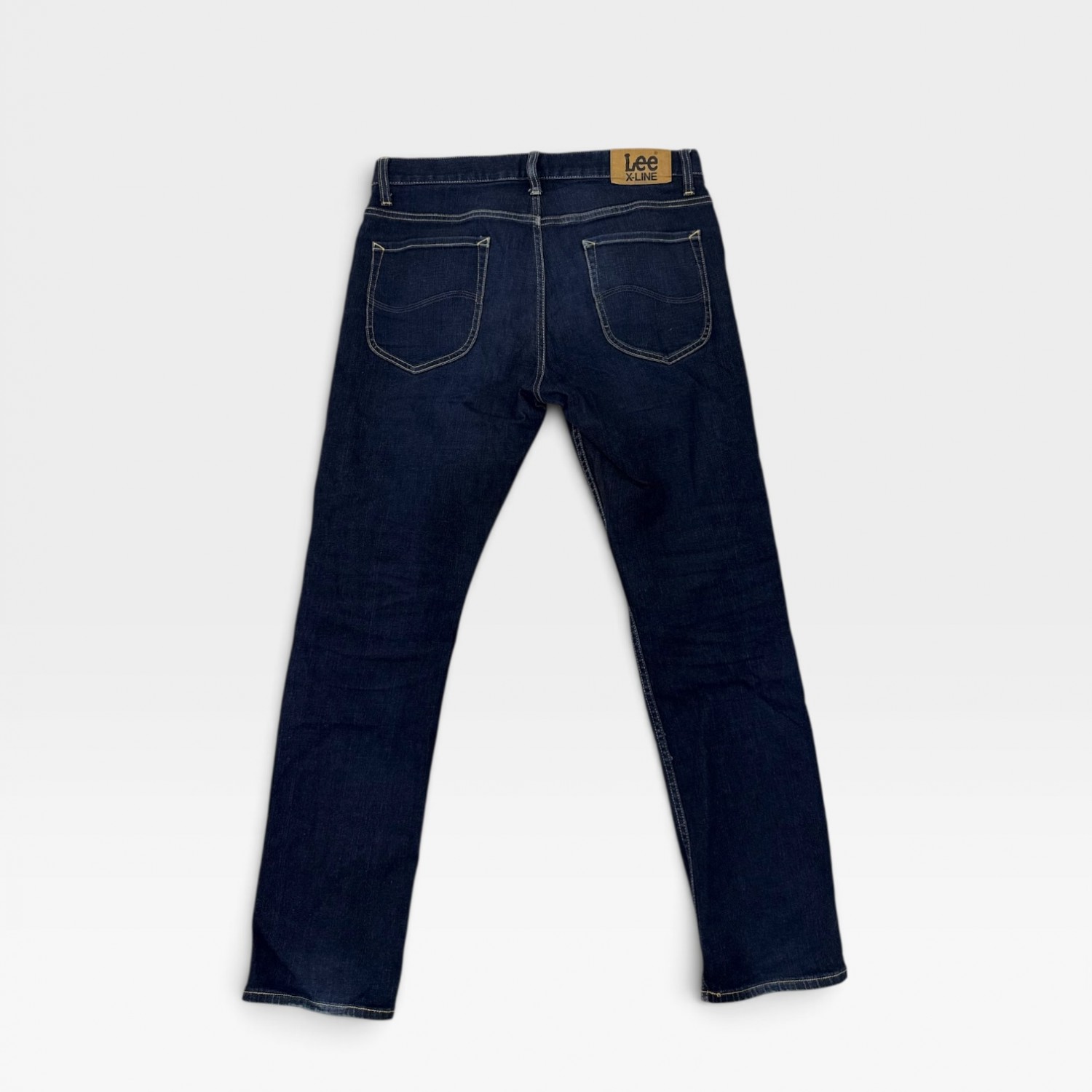 Lee X-Line Straight Jeans Σκούρο Μπλε