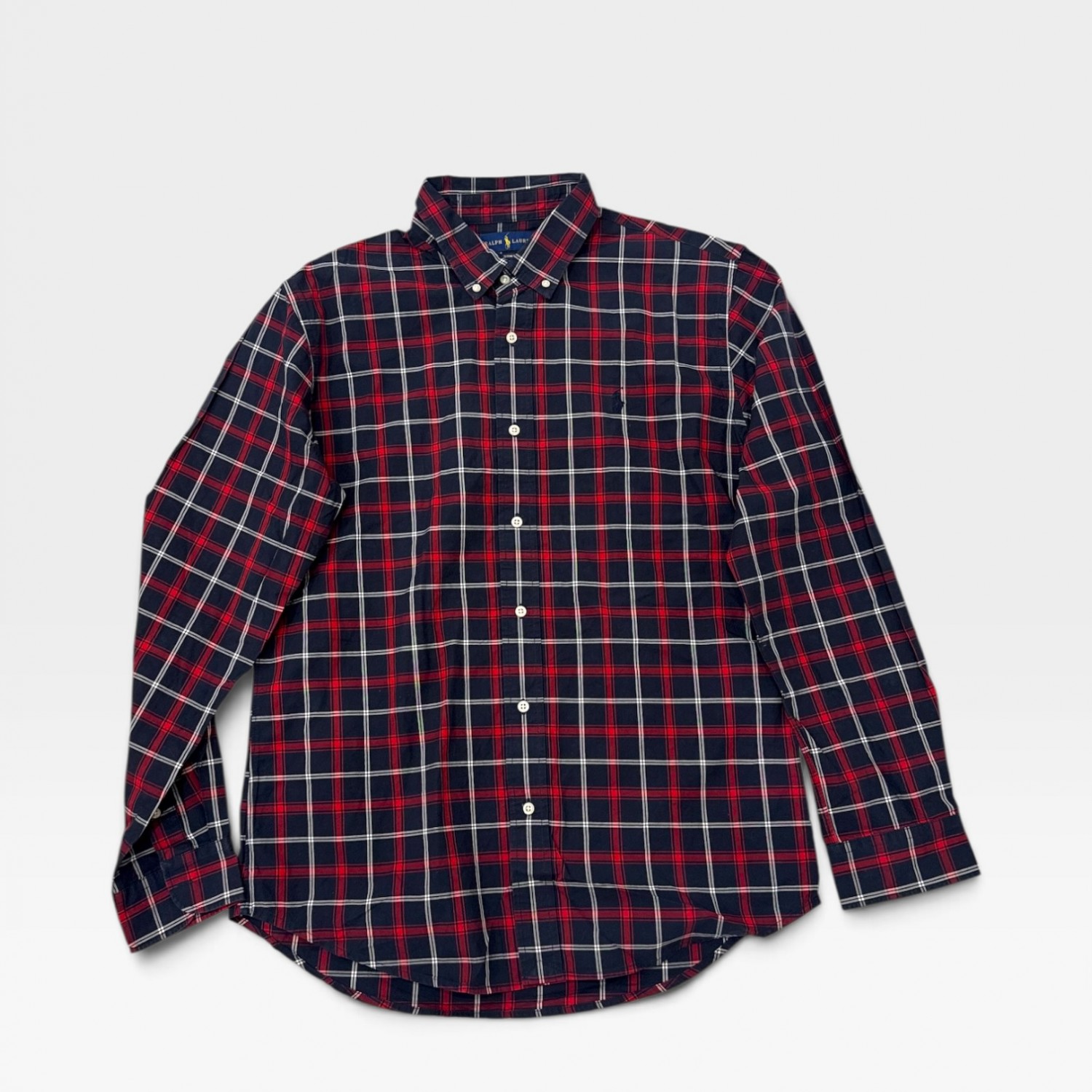 Polo Ralph Lauren Navy & Red Check Long Sleeve Shirt