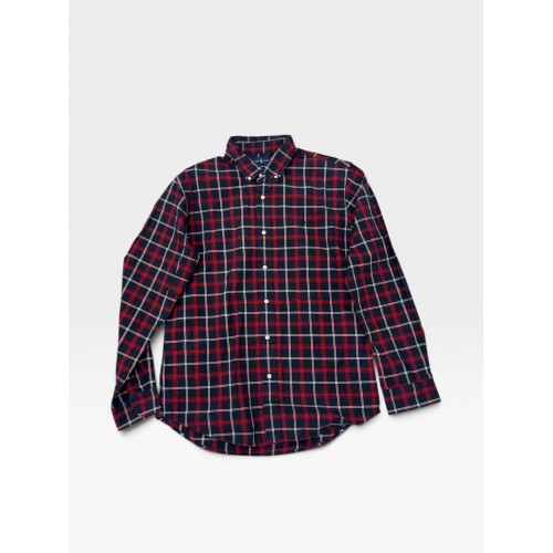 Polo Ralph Lauren Navy & Red Check Long Sleeve Shirt