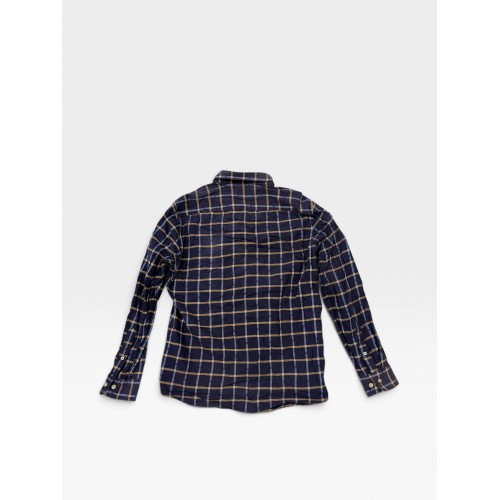 Tommy Hilfiger Καρό Πουκάμισο Navy με Button Down Γιακά