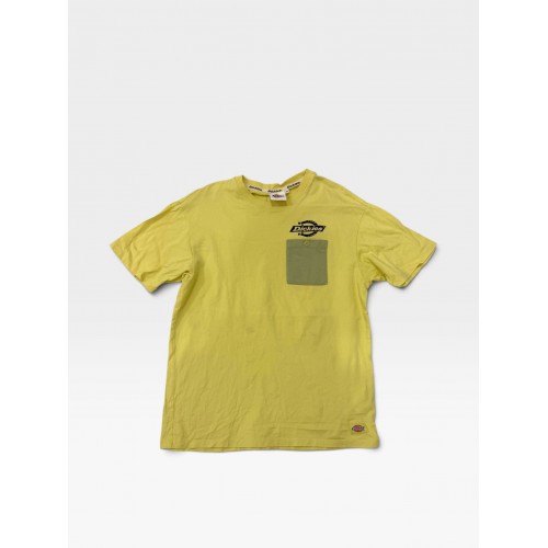 Dickies Κίτρινο T-Shirt με Τσέπη