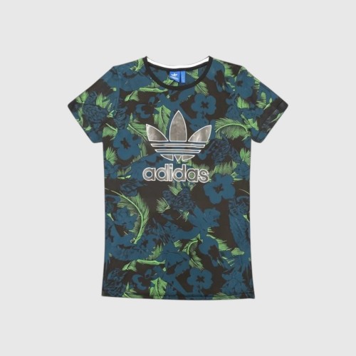 Adidas Originals Floral Graphic Black Dress – Retro Streetwear Style / Pre-Owned