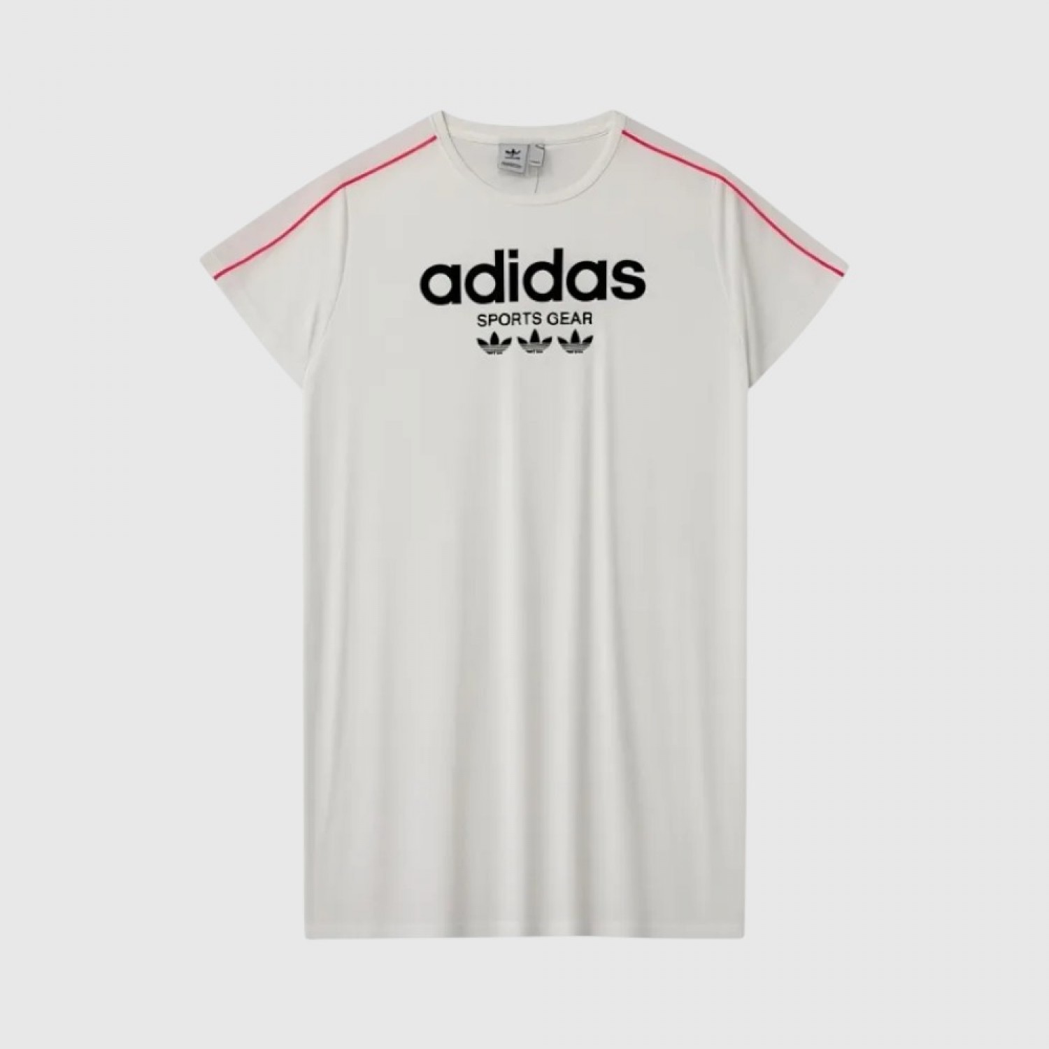 Adidas Originals Women White Logo Dress – Retro Sportswear Style / Pre-Owned