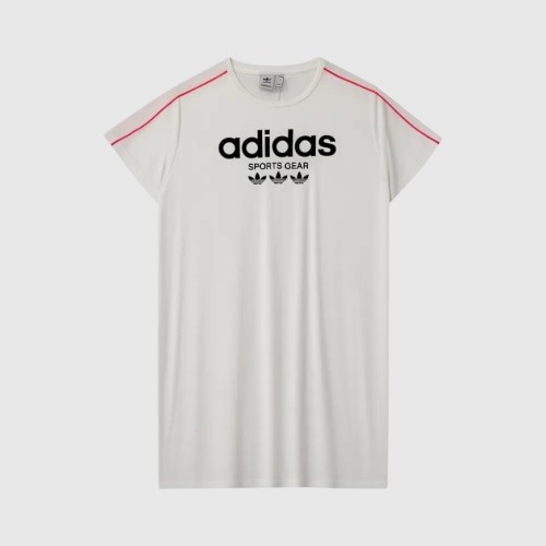 Adidas Originals Women White Logo Dress – Retro Sportswear Style / Pre-Owned