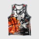 AND1 UNDERGROUND GRAPHIC BASKETBALL JERSEY 2XL / Pre-Owned
